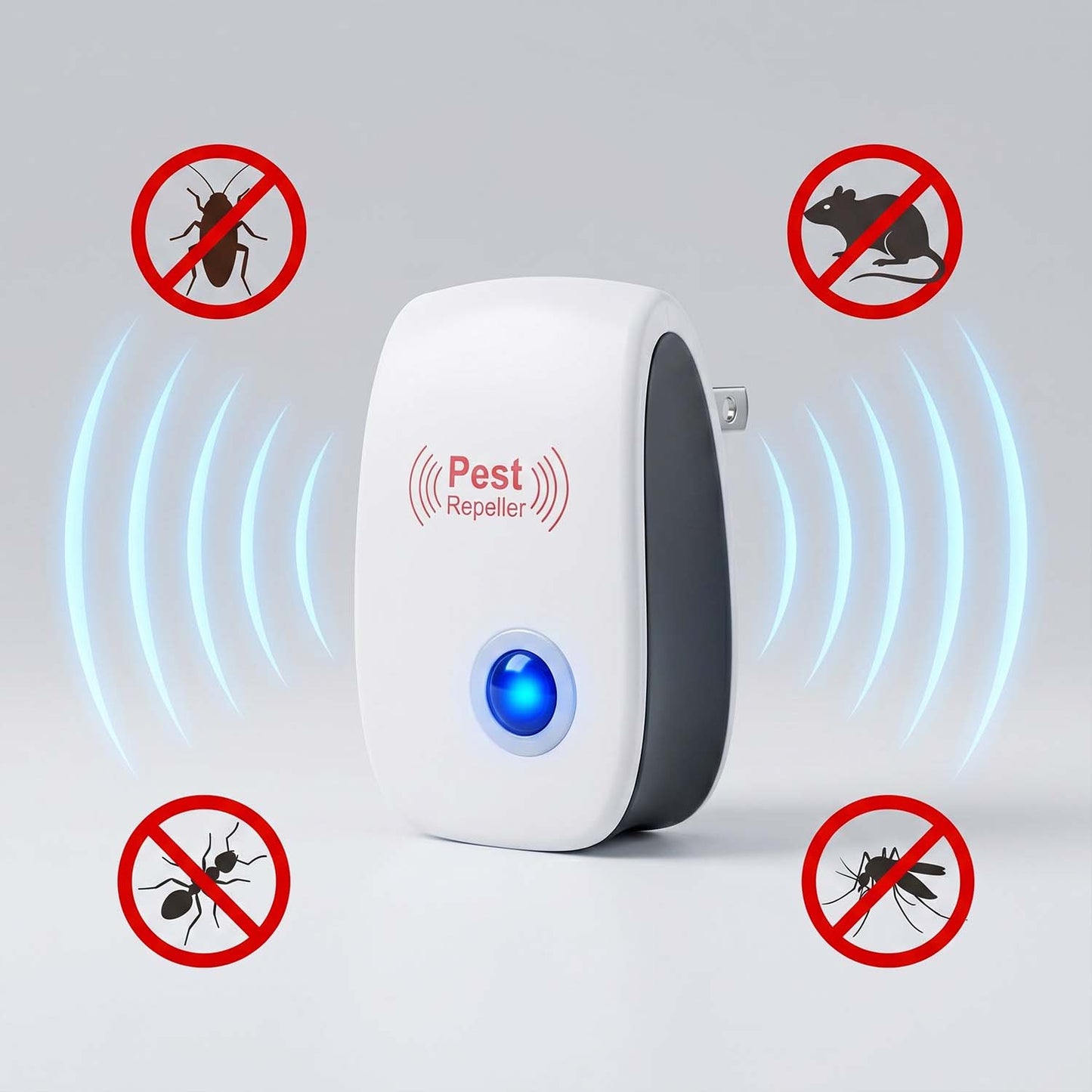 Electric Pest Repeller - Ultrasonic Plug-In Pest Control Device (1 Pc)