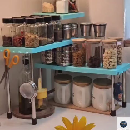 3 Layer Kitchen Corner Shelf – Space Saving Multi-Tier Organizer (1 PCS)