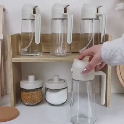 2-in-1 Spray & Pour Glass Oil Dispenser Bottle | Zentek