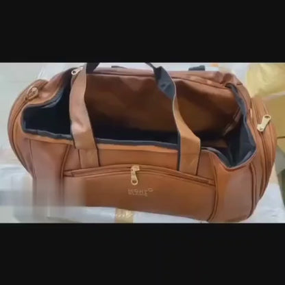 Premium Heavy Quality Travel Duffle Bag – Luxury Leather Style Large Capacity Travel Bag for Men & Women (1 PCS)