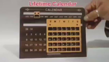 Wooden Perpetual Desk Calendar | Reusable Lifetime Date Blocks for Office & Home