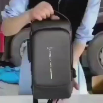"FASHION" Waterproof Anti-Theft Sling Bag with Integrated Combination Lock
