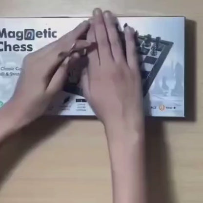 Magnetic Travel Chess Set (Medium/Large) | Folding Portable Board with High-Quality Magnetic Pieces