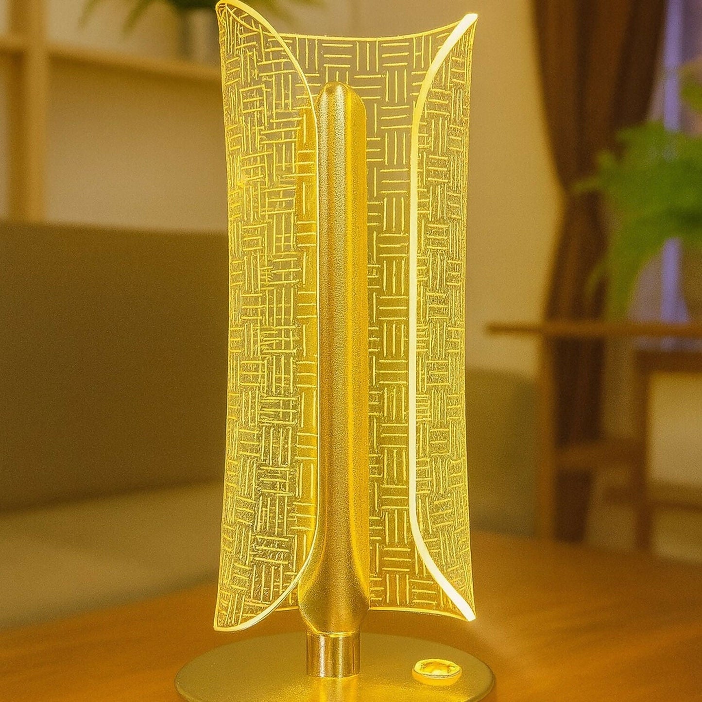 Luxury Golden LED Table Lamp for Bedroom, Living Room & Home DÃ©cor