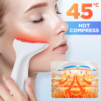 3 IN 1 Face & Neck Lifting Beauty Device with Photon Therapy Facial Massager (1 PCS)