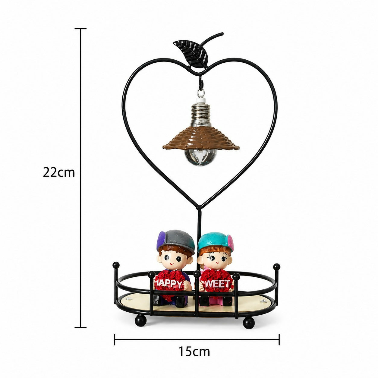 Romantic Couple Table Lamp Showpiece for Bedroom & Home Decor