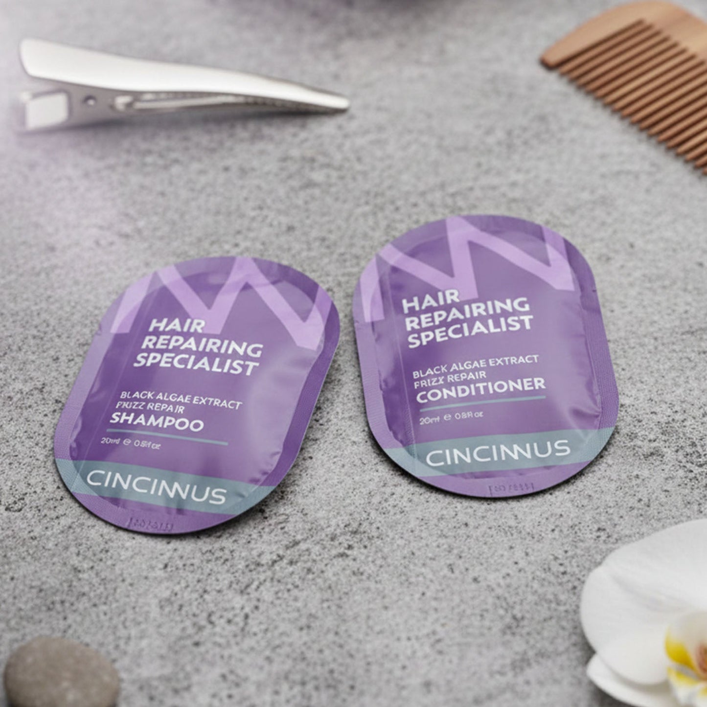 Hair Repair Shampoo and Conditioner Combo Sachet Set (2 Pc, 20ML Each)