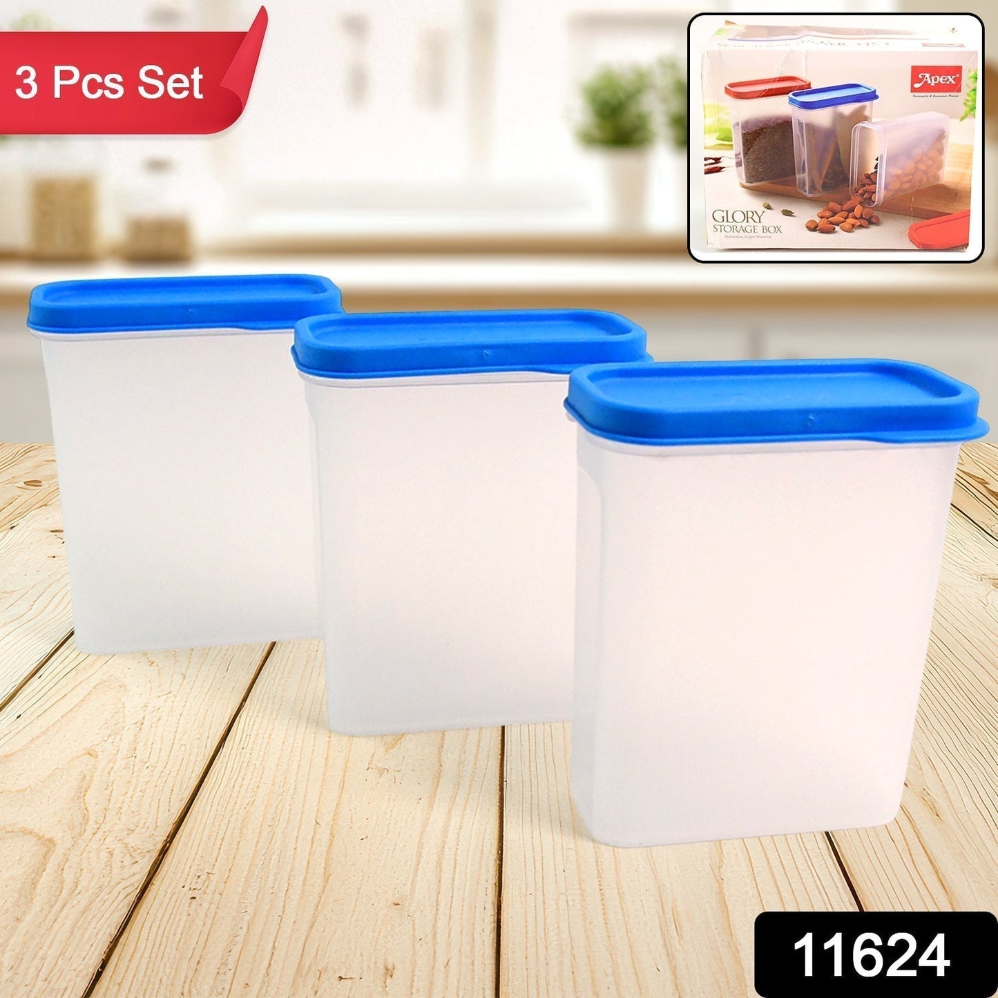 Apex Glory Food Storage Container Set â€“ 3-Piece