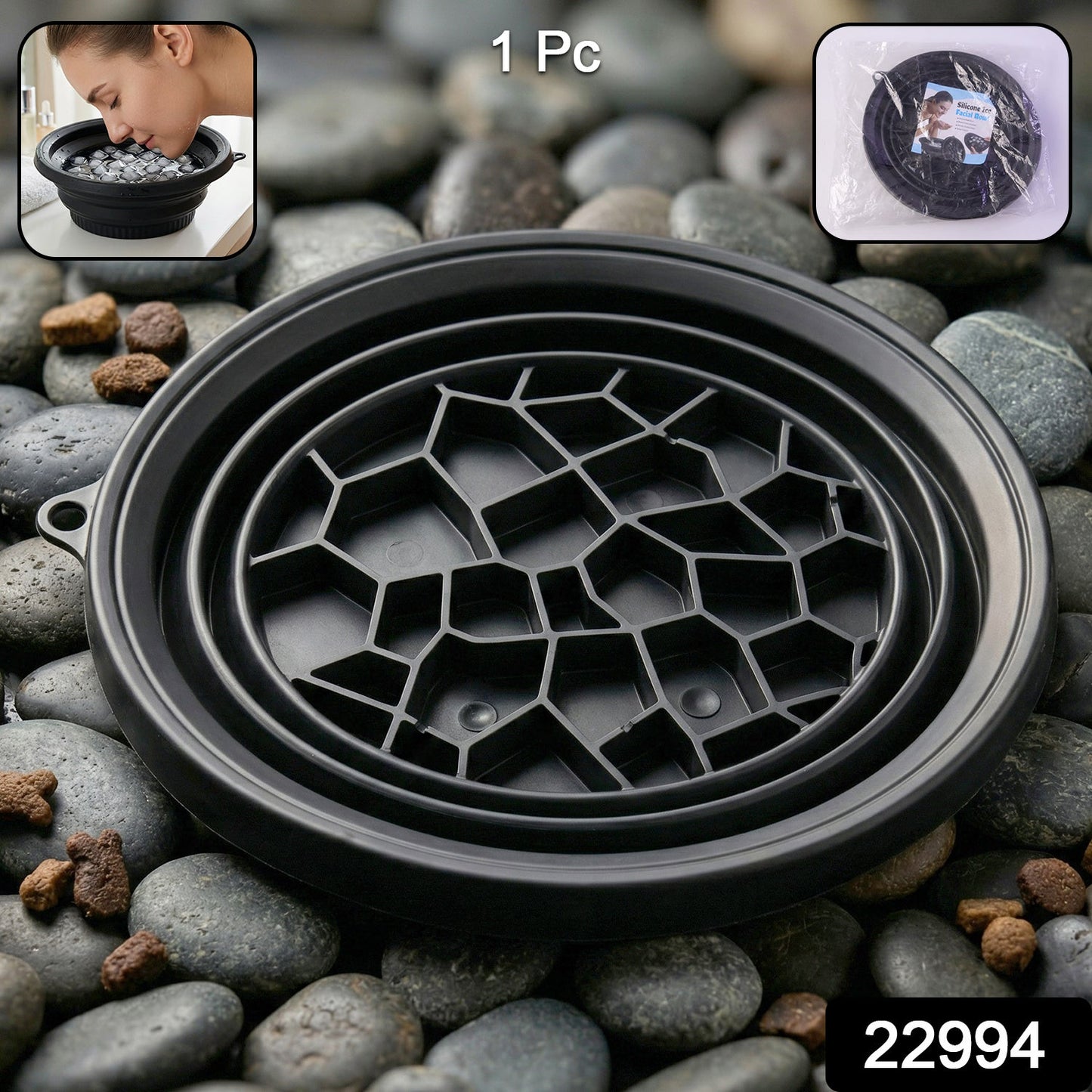 Facial Ice Bowl for Skin Care Ice Therapy Face Cooling Mold (1 Pc)