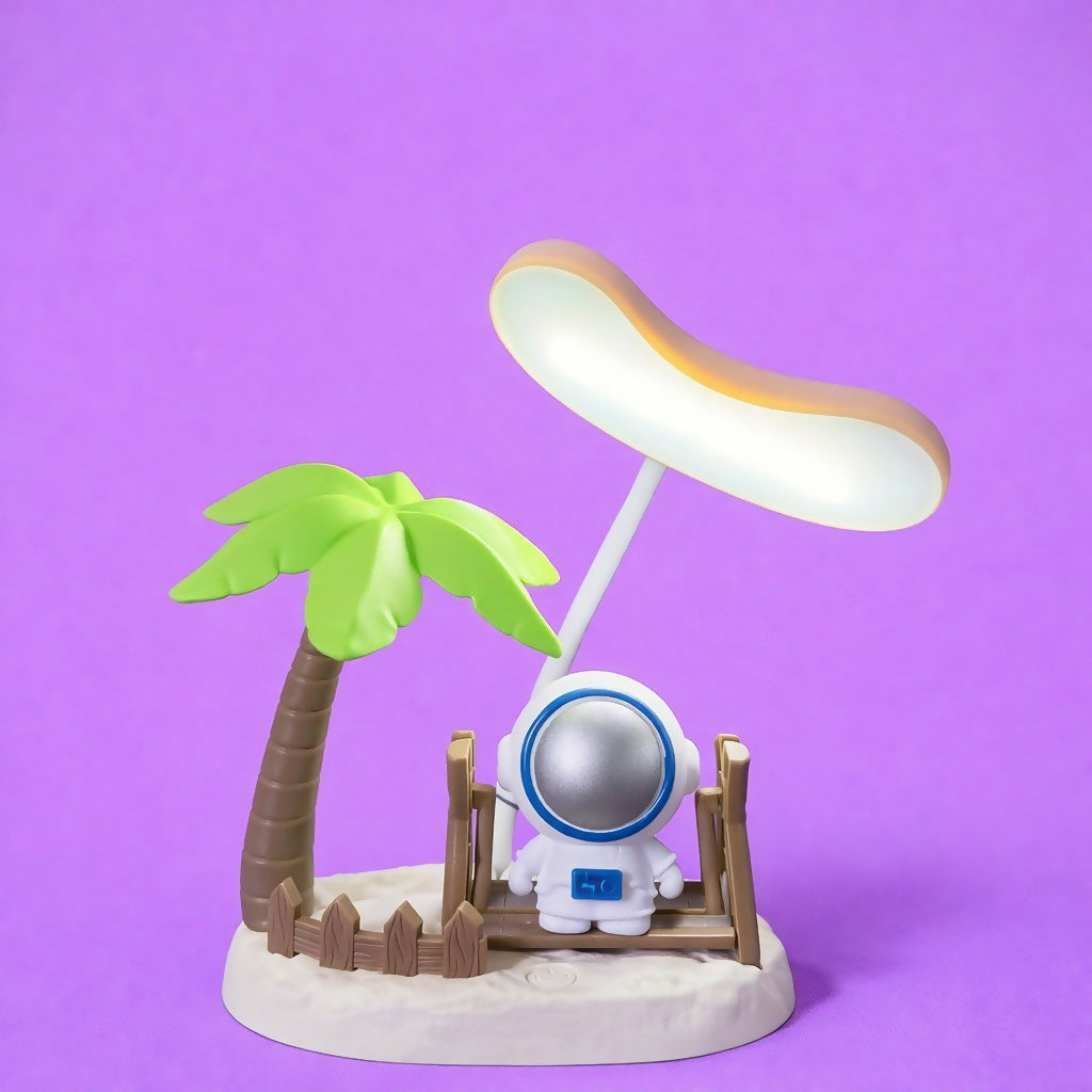 Astronaut Swing Desk Lamp with 3 Modes LED Light for Kids