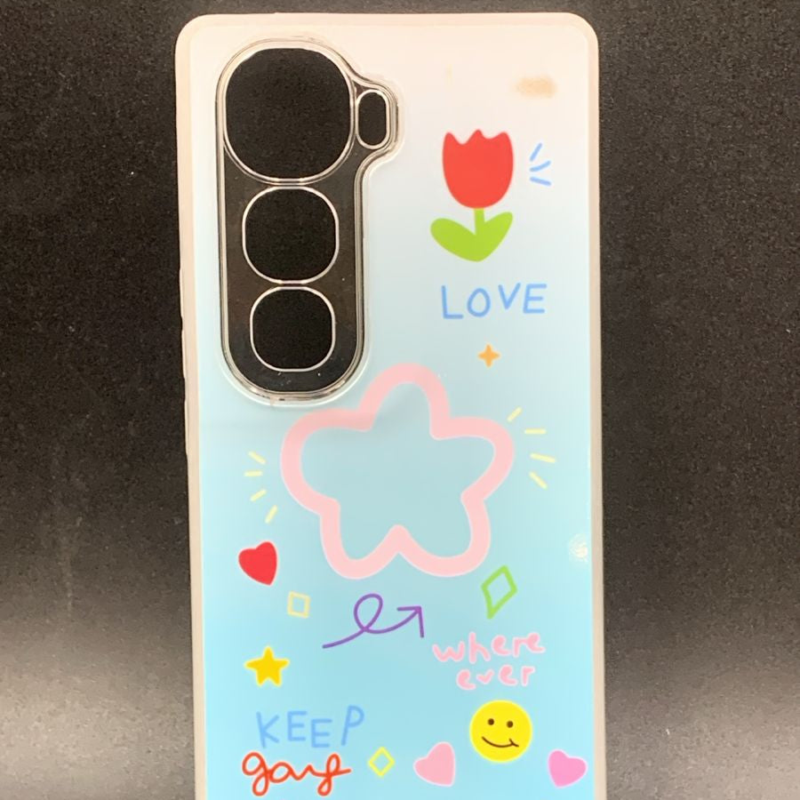 Vivo Y400 Pro 5G Back Cover - "Keep Going" Floral Doodle Edition