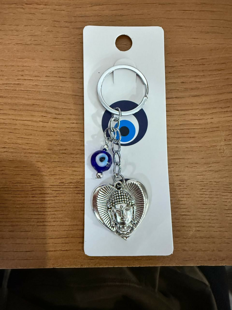 Buddha Evil Eye Heart Keychain for Car Keys, Bags & Spiritual Gifting