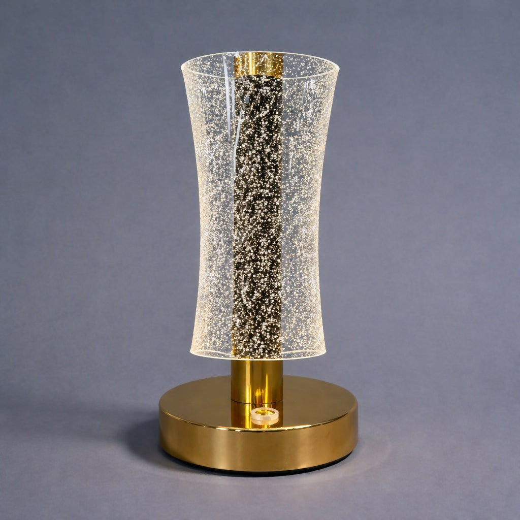 Modern Crystal Table Lamp with Warm Light for Bedroom & Living Room