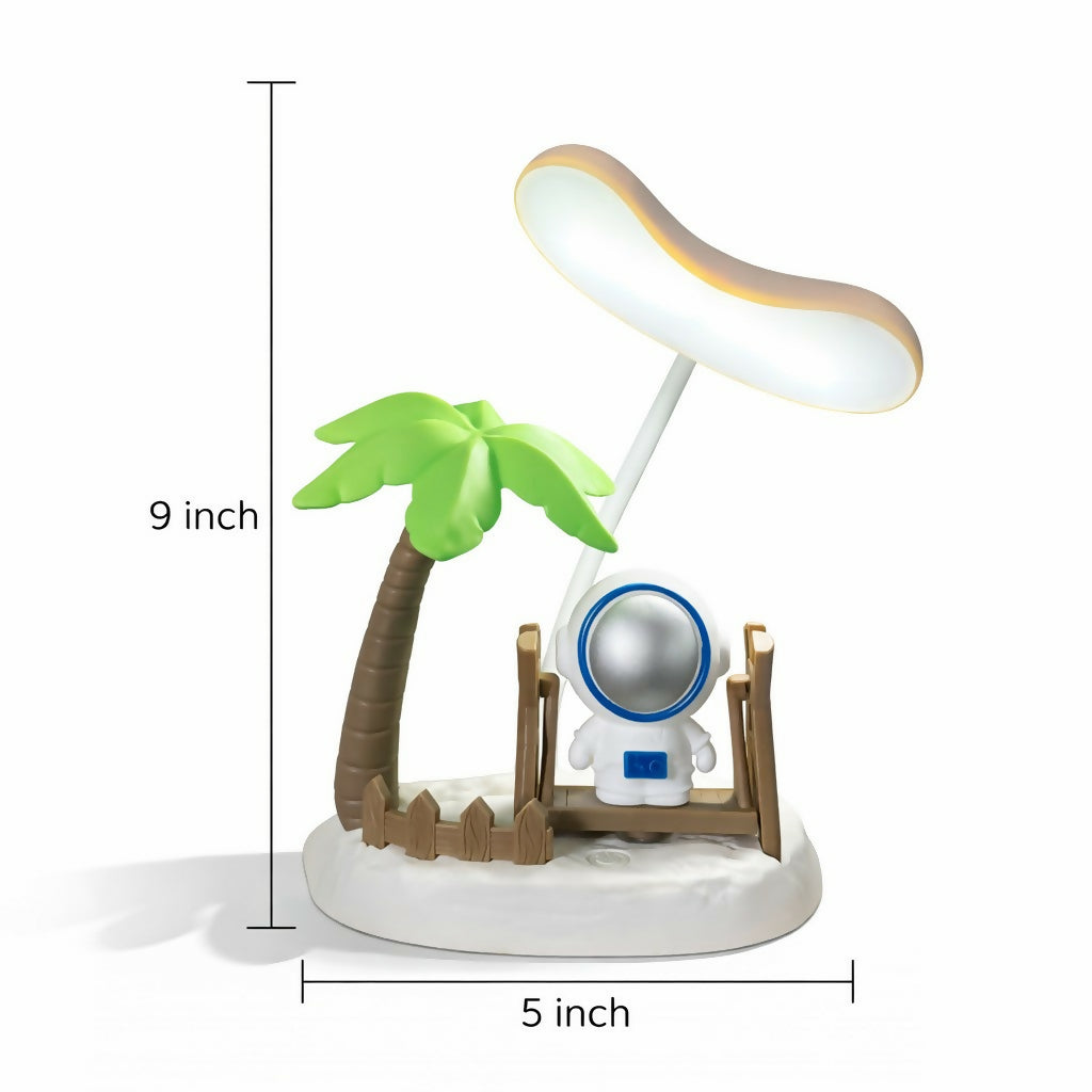 Astronaut Swing Desk Lamp with 3 Modes LED Light for Kids